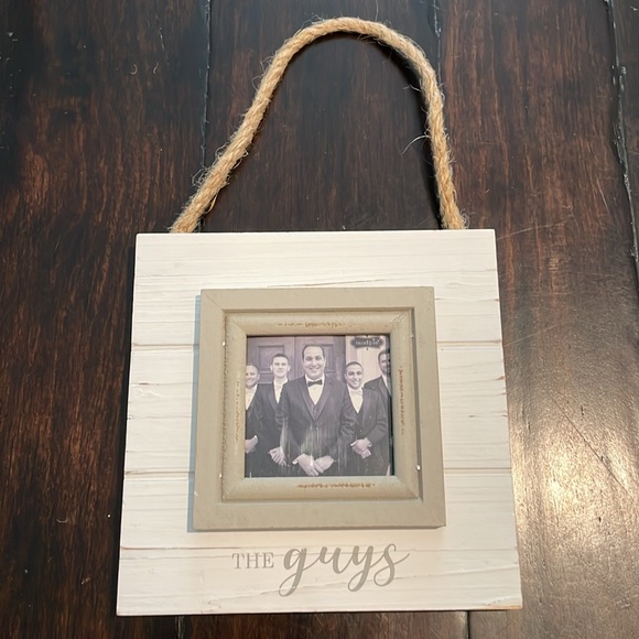 Mud Pie The Guys Wooden Picture Frames, NWT - Picture 5 of 8